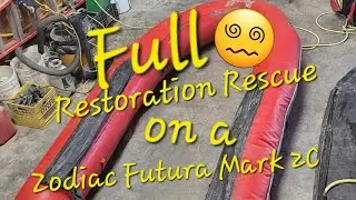 Cleaning, Transom/Floor Removal, and Patch Repair - Zodiac Futura Mark 2C Restoration Rescue - PT.1