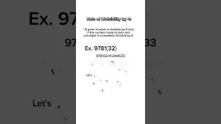 Rule of Divisibility by 4 || #shorts #math #ssc #sscchsl #ssccgl #sbipo #ibps #upsc #studywithnitin