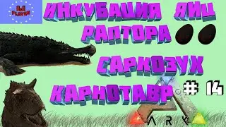 АРК Инкубация яиц, саркозух, карнотавр / ARK Survival Evolved # 14