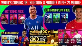 What's Coming On Thursday 23 December & Monday In Pes 2021 | What's coming on Thursday & Monday |