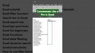Concatenate Like a pro 