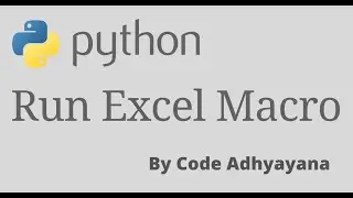 Run Excel Macro in Python