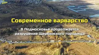 Современное варварство. В Подмосковье разрушается Щербинское городище, которому более 2000 лет