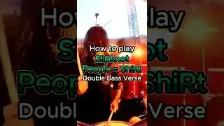 Learn SLIPKNOT - PEOPLE = SHIrT | Double Bass Verse #drumlessons #slipknot #joeyjordison