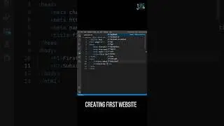 Creating first website using html