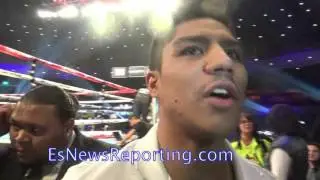 Jessie Vargas after invading Tim Bradley's interview - EsNews Boxing