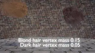 Watch my hairy balls swing: vertex mass 0.05 v vertex mass 0.15