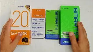 infinix smart 8 vs Tecno spark 20c: speed test