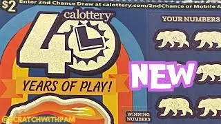 NEW‼️40 Years of Play $2‼️#lottery #scratchofftickets #lotto #cascratchers  #Fun #like #subscribe