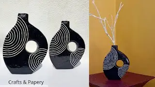 Beautiful Flower vase idea using cement | ceramic | DIY
