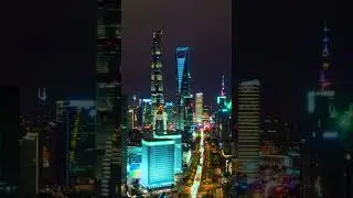 Shanghai, China by Drone - 4K Video Ultra HD [HDR]