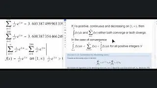 Series Sum Remainder using Integral Test