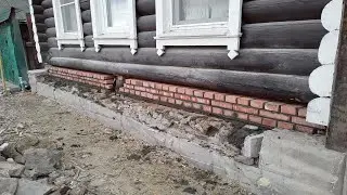 Реконструкция частного дома. Часть 3-я. Замена венцов. Макс Каркас Строй г. Миасс