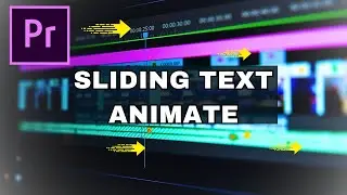 How to Make Smooth Moving Sliding Text | Premiere Pro Text Animation Tutorial