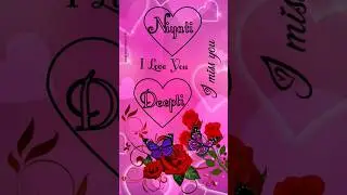 Niyati and Deepti Name Love Status💞💞#viral #lovelatter #nameart #trending #art #love #hindisong #new