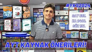 YKS 2024 Seviye Seviye AYT Kaynak Önerileri! (Tüm Dersler, En İyiler) | 