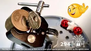 294 🔐 Fantastic old BKS rim cylinder picked and gutted