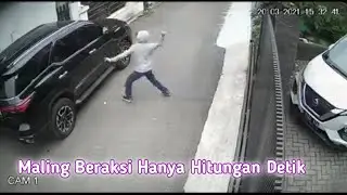 Maling Beraksi Dengan Sangat Cepat | Waspada Jika Memarkirkan Kendaraan Anda