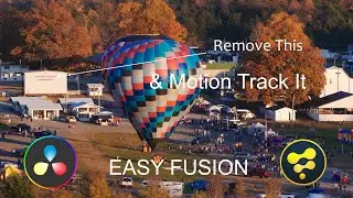 Remove & Track text, logo, object in Davinci Resolve 20 | Easy Fusion