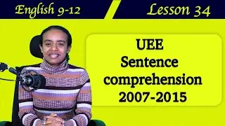 Unique English from Grade 9-12 Lesson 34: Sentence comprehension  + UEE(2007-2015)