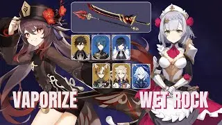 C1 Hu Tao Vaporize - C6 Noelle Wet Rock | 5.1 Spiral Abyss