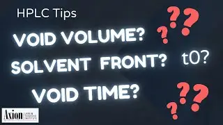 What is void volume, void time, t0 and solvent front?