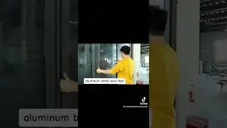 Aluminum bifold door test 