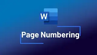 WORD - Numérotation des pages (Page Numbering)