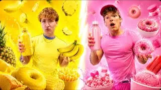 Eating Only ONE COLOR for 24 Hours! 😂 | Funny Trolling & Epic Food Challenge