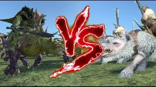 The Rotting Riders VS Sky-Striders. Total War Warhammer 3