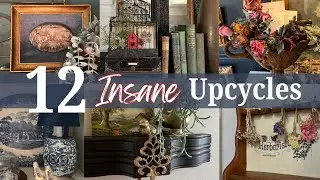 Thrift Store Finds I Upcycled and Repurposed into Insanely Unique Home Decor! 12 Thrift Flips!