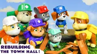 Rubble and Crew rebuild the Funlings Town Hall for a party