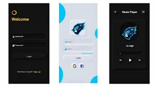 Neomorphism ui design | Login UI in Android Studio | Music Player Soft Ui | Dark Neomorphism  ui