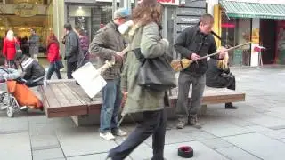buskers on the Graben - Vienna, Austria