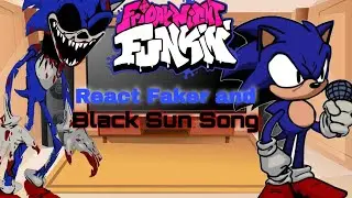Friday Night Funkin React Faker and Black Sun song