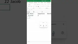Voice Typing Microsoft Excel Full Video in Comment Section