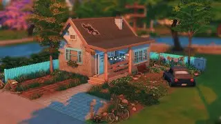 Low Income Single Mom's Home 🏚| Sims 4 Speed build | No cc / #sims4 #thesims4