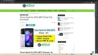 Tecno spark go (BF7) 2032 frp method | Tecno Spark Go 2023 Flashing