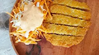CHICKEN KATSU EKONOMIS ala HOKBEN #katsu #saladhokben #hokben