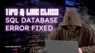 SQL Database and Software Initialize Problem Solution - TQS Initialization Fixed