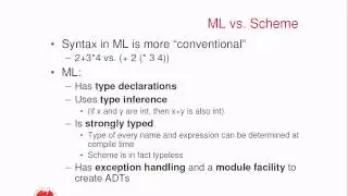 Programming Languages: Standard ML - 1