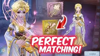 BRIMSTONE NEWEST GEISHA SKIN w/ PERFECT MATCHING : Burning Cherry + Reluctant Hug Acc.😍😍 Identity V