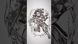 DemonSlayer StickMan Drawing Transformation 😳 