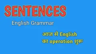 The Sentence in Grammar English language