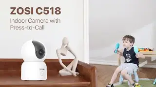 Meet ZOSI C518 Indoor Camera with Press-to-Call for Home & Pets(New)
