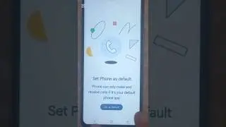 Set Phone as default Phone can only make and receive calls if it's your default phone set as default
