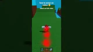 YOU CAN OFFICALY SWEAR ON ROBLOX 🤫 (this is insane) #roblox #shorts #trending