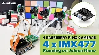 4 RPi HQ Cameras Running in Sync w/ Jetson Nano