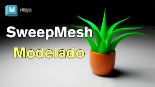 Como crear Plantas  Usando Sweep Mesh en Autodesk Maya