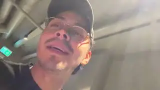 Una noche trabajando